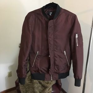 H&M Burgundy Jacket